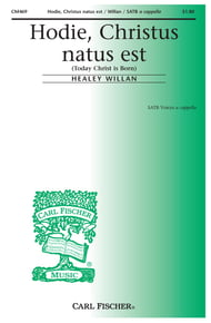 Hodie Christus natus est SATB choral sheet music cover Thumbnail